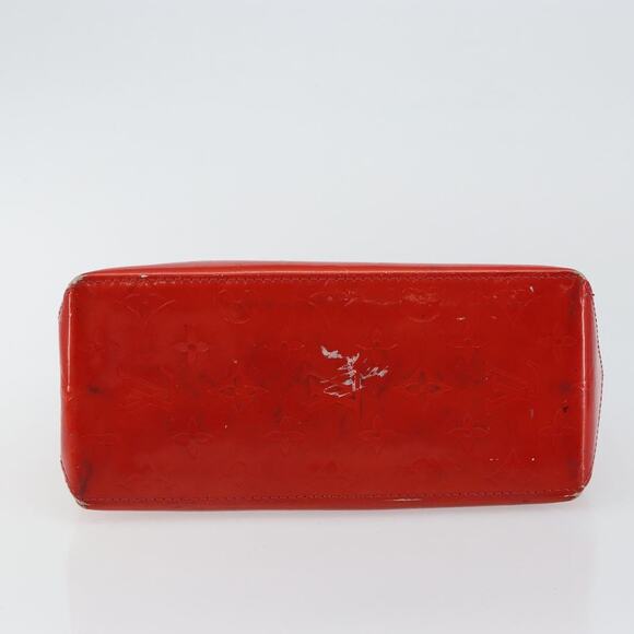 LOUIS VUITTON Monogram Vernis Reade PM Hand Bag Red Rouge M91088 - Picture 9 of 13